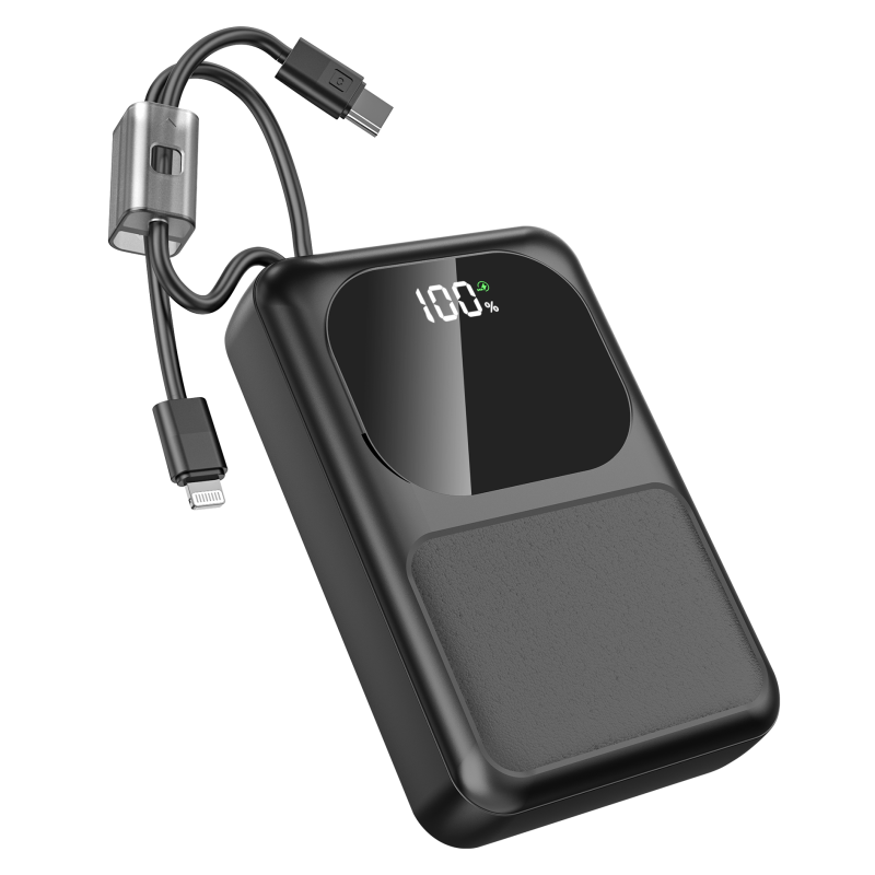 Power Bank Manufacturer - 20000mAh Built-in Cable OEM