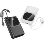 Power Bank Manufacturer - 20000mAh Built-in Cable OEM