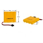 NiCd Battery Supplier - OEM 4.8V 600mAh RC Toys Pack