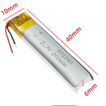 LiFePO4 Battery Supplier - OEM 9065113 200mAh Sports Earphone