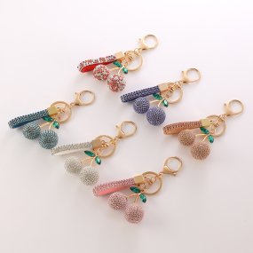 Keychain Factory - Cherry Charm Pendant Ring