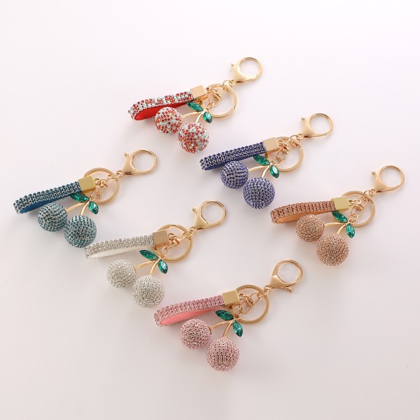Keychain Factory - Cherry Charm Pendant Ring