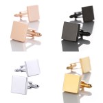 Cufflinks Factory - Square Blank Steel OEM