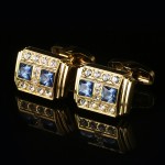 Cufflinks Factory - Gold Plated Crystal OEM
