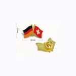 Lapel Pins Manufacturer - Germany Double Flag OEM