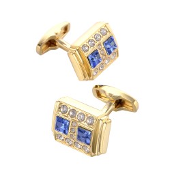 Cufflinks Factory - Gold Plated Crystal OEM