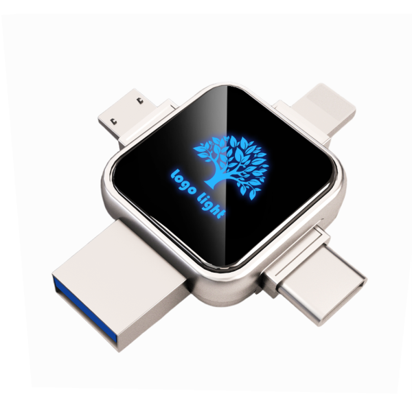 USB Flash Drive Factory - OEM Luminous 4-in-1 OTG 128GB