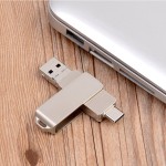 USB Flash Drive Supplier - OEM OTG Metal Swivel USB 3.0