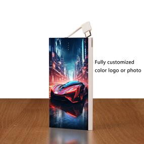 Power Bank Supplier - OEM 5000mAh Built-in Cables Mini