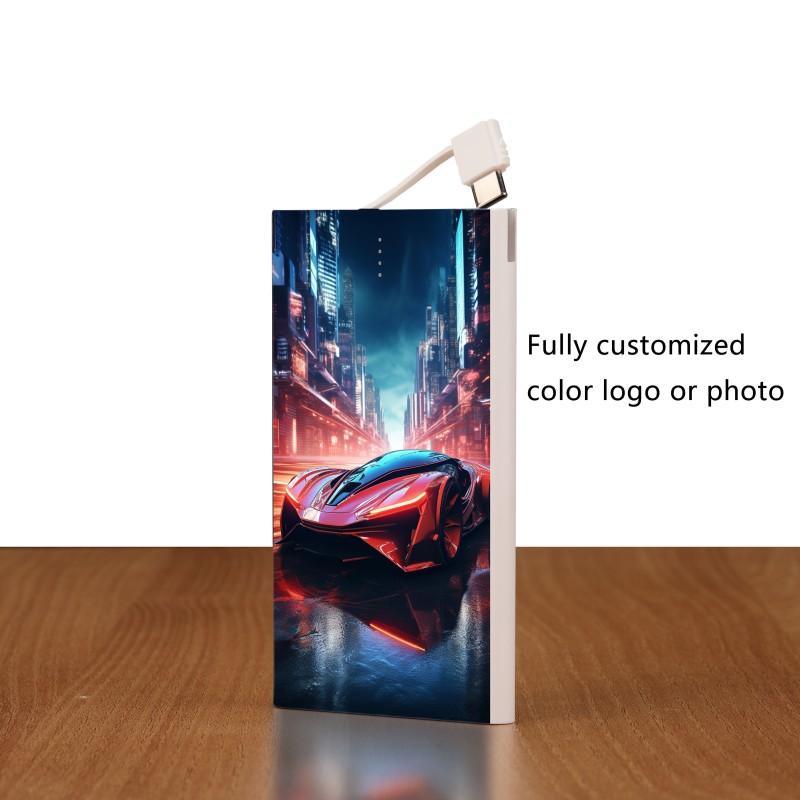 Power Bank Supplier - OEM 5000mAh Built-in Cables Mini