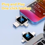 USB Flash Drive Factory - OEM Luminous 4-in-1 OTG 128GB