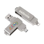 USB Flash Drive Supplier - OEM OTG Metal Swivel USB 3.0