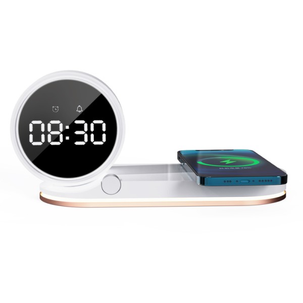 Wireless Charger Supplier - OEM 15W Alarm Clock Integrated