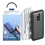 Power Bank Supplier - OEM 10000mAh Built-in Cable 4 Output