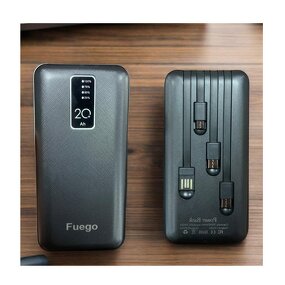 Power Bank Supplier - OEM 20000mAh Li-Polymer with Cable