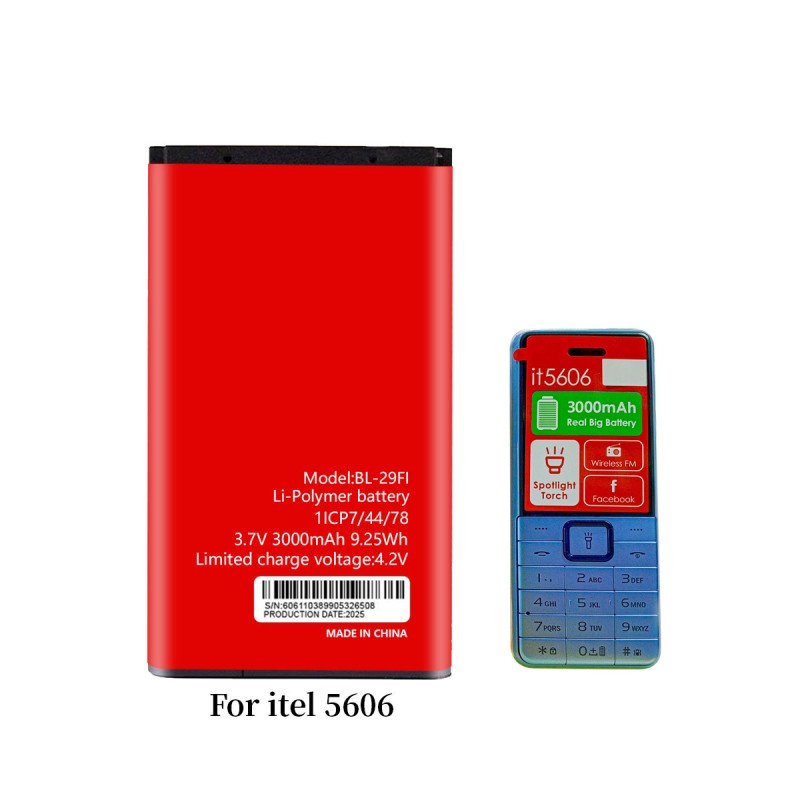 Mobile Battery Supplier - OEM BL-29Fi 3000mAh Itel Battery