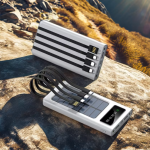 Solar Power Bank Manufacturer - OEM 10000mAh Built-in 4 Cables