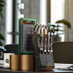 Solar Power Bank Manufacturer - OEM 10000mAh Built-in 4 Cables