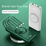 Power Bank Supplier - OEM 10000-20000mAh Wireless Built-in Cable