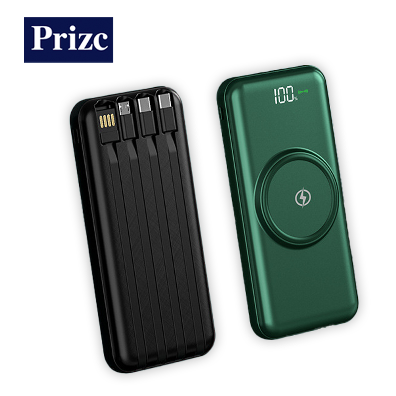 Power Bank Supplier - OEM 10000-20000mAh Wireless Built-in Cable