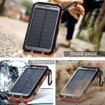 Solar Power Bank Manufacturer - OEM 10000mAh 4 Cables Cell Phone