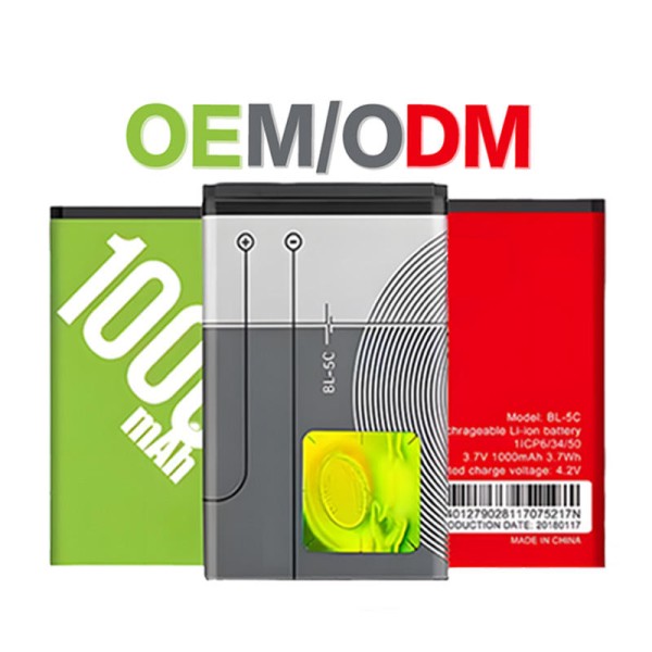 Mobile Battery Manufacturer - OEM BL-5C 3.7V 1200mAh Nokia