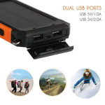 Solar Power Bank Manufacturer - OEM 10000mAh 4 Cables Cell Phone