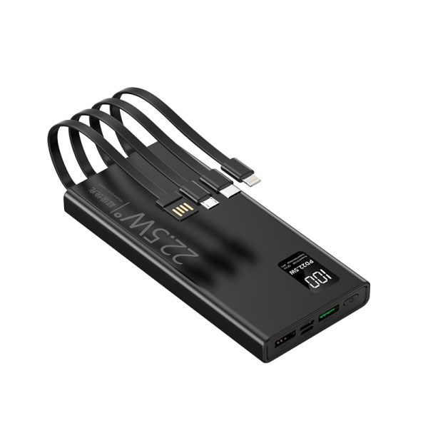 Power Bank Manufacturer - 10000mAh 4 Built-in Cable