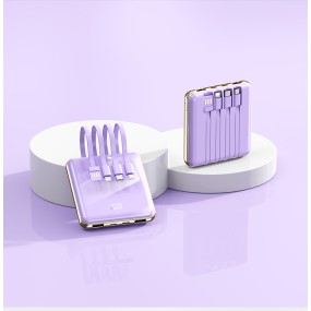 Power Bank Factory - Built-in Cable Mirror 20000mAh