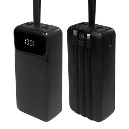 Power Bank Factory - 10000mAh LCD Built-in Cable OEM