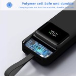 Power Bank Factory - 10000mAh LCD Built-in Cable OEM