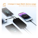 Power Bank Factory - 10000mAh Built-in Cable LED