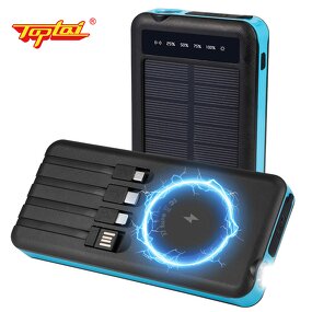 Solar Power Bank Factory - 10000mAh Waterproof Wireless