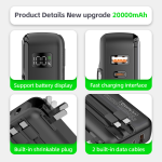 Power Bank Factory - 20000mah AC Built-in Adapter OEM
