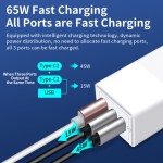 Wall Charger Factory - 65W GaN Three-Port Type C
