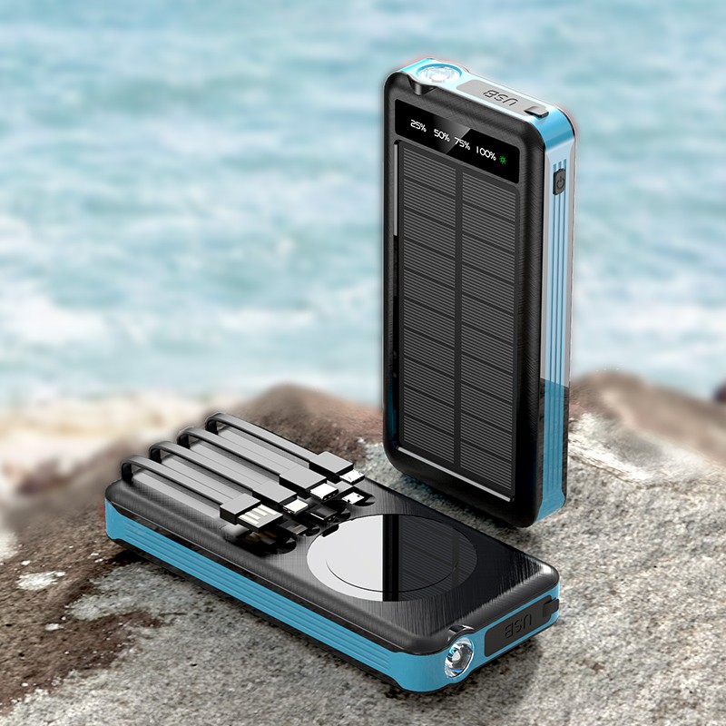 Solar Power Bank Factory - 10000mAh Wireless Display