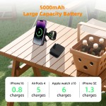 Wireless Charger Factory - 3-in-1 Folding 5000mAh OEM