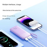 Power Bank Supplier - OEM 10000mAh Portable 4 Cables Power Bank