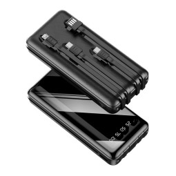 Power Bank Factory - OEM 20000mAh 4 Cables Fast Portable Charger