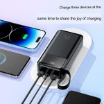 Power Bank Supplier - OEM 20000mAh 2-in-1 Built-in Cable