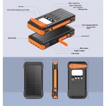 Power Bank Supplier - OEM 20000mAh Waterproof Solar Li-polymer