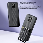 Power Bank Manufacturer - OEM 20000mAh PD20W Four Cable Display