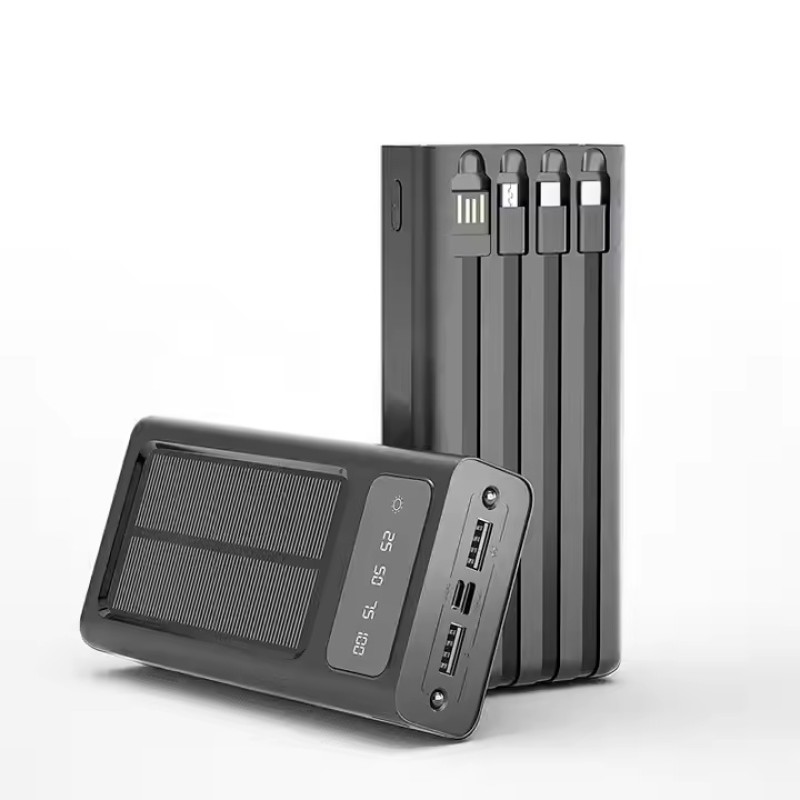 Power Bank Manufacturer - OEM 30000mAh Solar Power Station LED