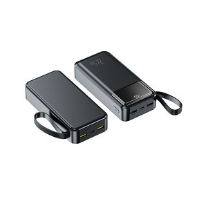 Power Bank Supplier - OEM 20000mAh 2-in-1 Built-in Cable