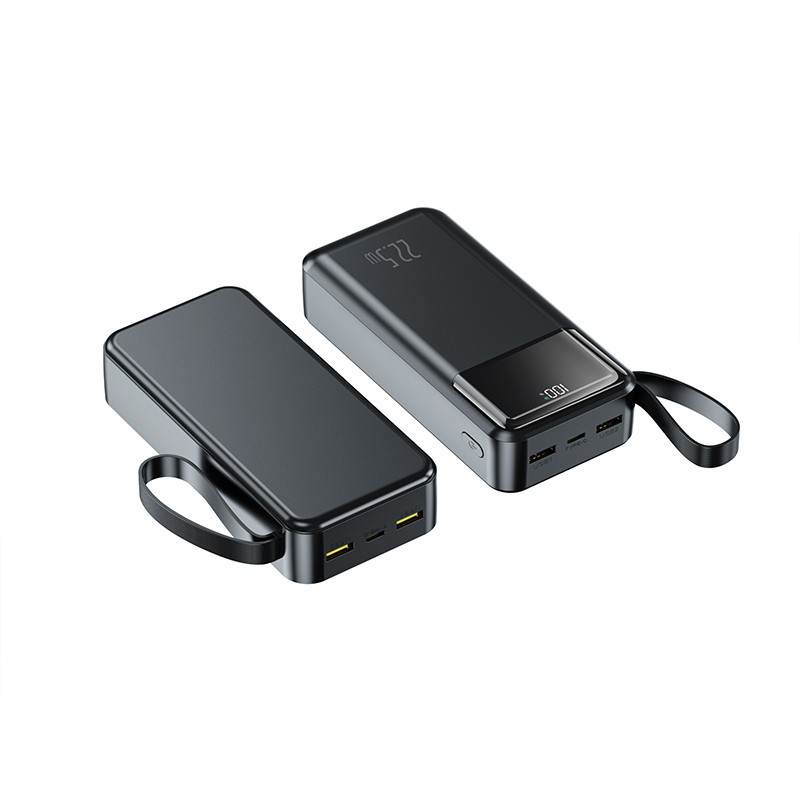 Power Bank Supplier - OEM 20000mAh 2-in-1 Built-in Cable