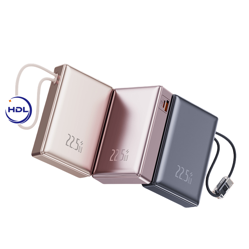 Power Bank Factory - OEM 20000mAh PD22.5W Built-in Wires
