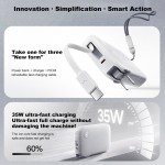 Power Bank Supplier - OEM 35W GaN Built-in Retractable Cable