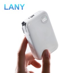 Power Bank Supplier - OEM 35W GaN Built-in Retractable Cable