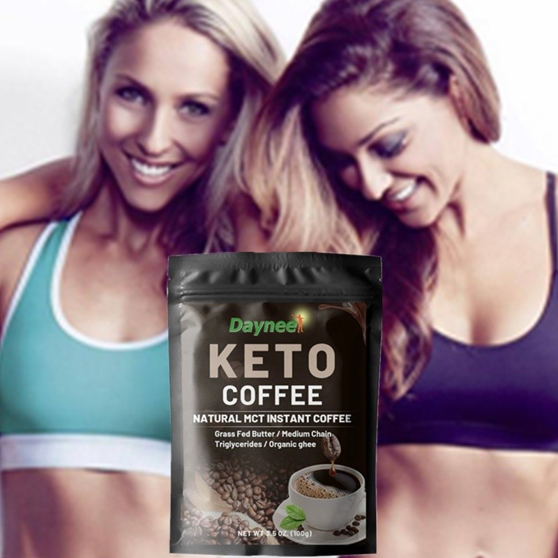 Daynee 10pcs Keto Slimming Coffee Powder Antioxidant Energy Boosting Brain Power Increasing Slimming Fat Burning Coffee Powder