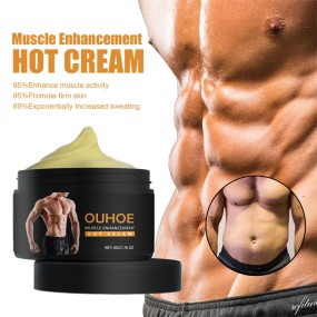 OUHOE Muscle Enhancement Hot Cream Muscle Activity Enhancing Firming Sweating Accelerating Hot Slimming Cream for Cellulite